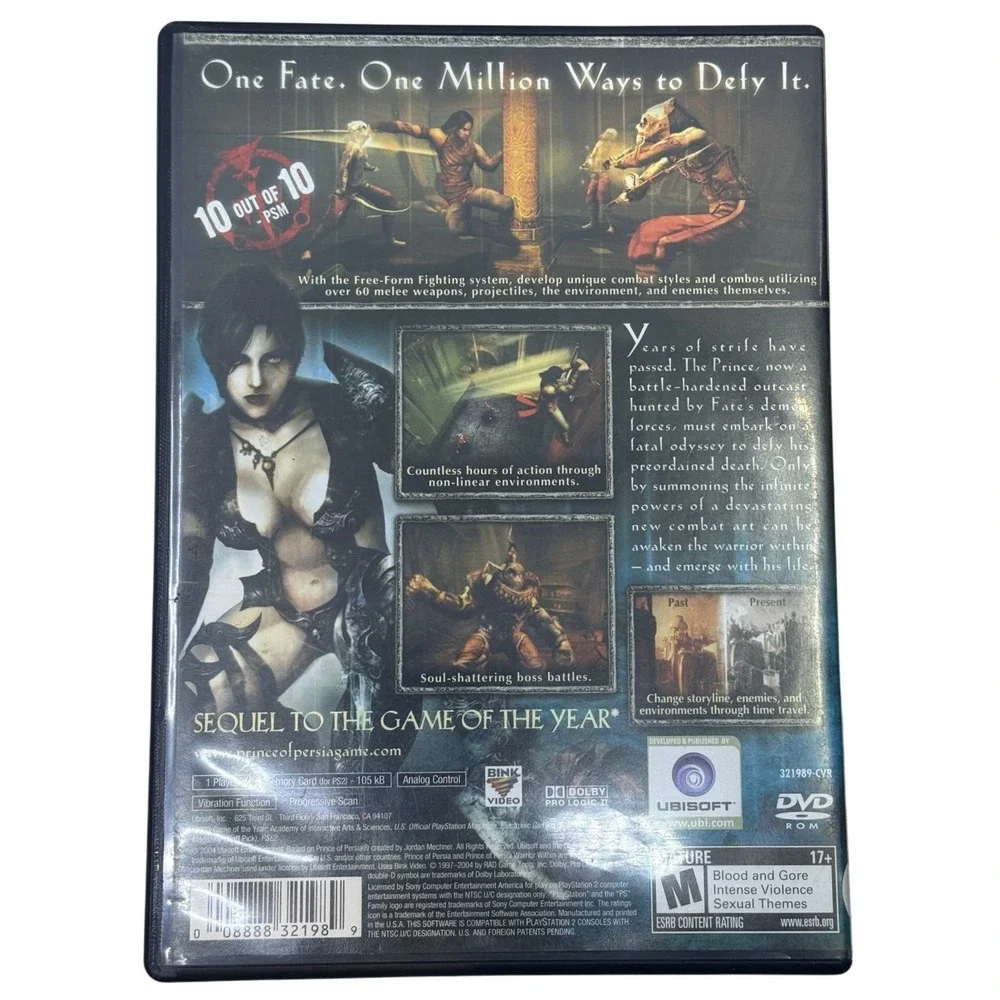 Prince of Persia Warrior Within Sony PlayStation 2 PS2 Game Ubisoft SLUS 21022